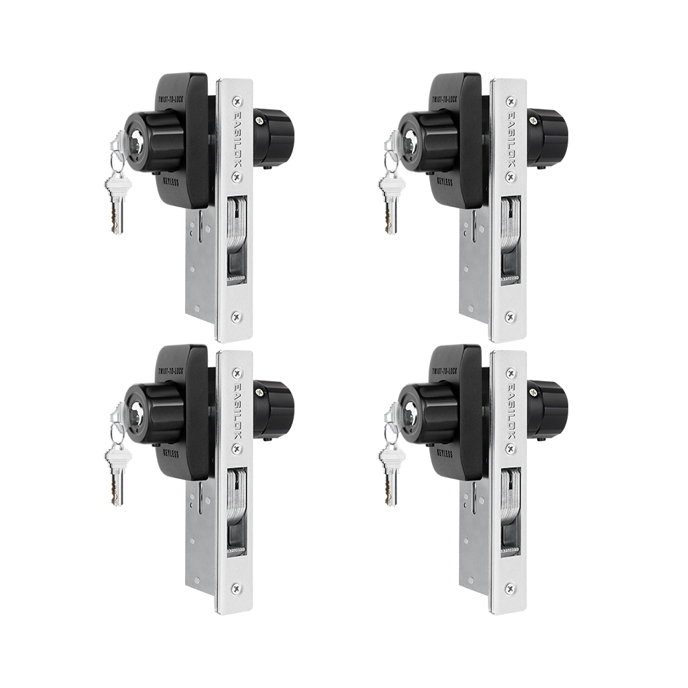 EASILOK SM11 - the ONLY Storefront Door Lock Keyless(Mechanism-Based) replacing the Adams Rite mortise directly