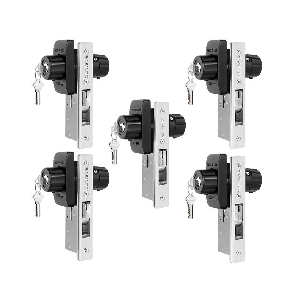 EASILOK SM11 - the ONLY Storefront Door Lock Keyless(Mechanism-Based) replacing the Adams Rite mortise directly