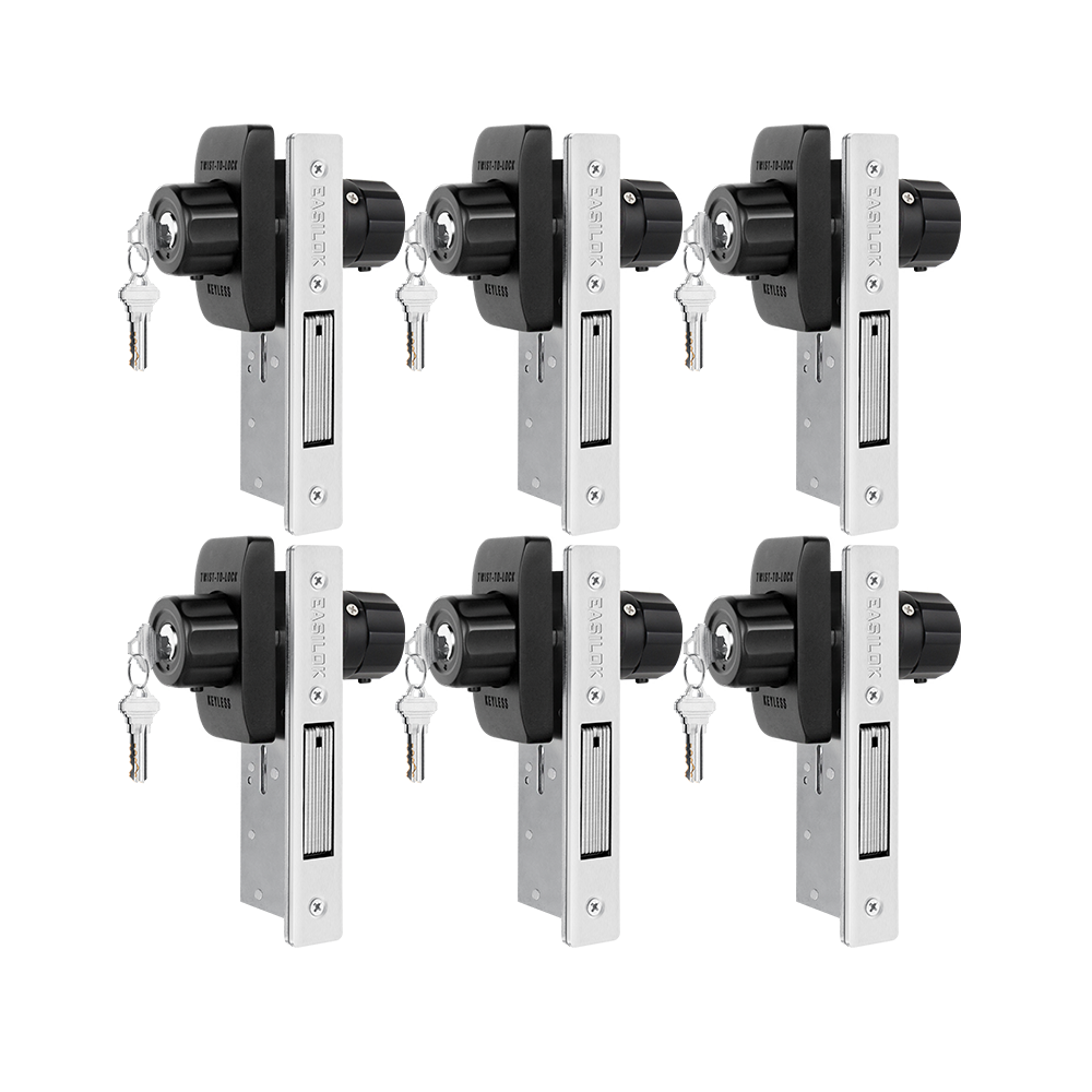 EASILOK SM11 - the ONLY Storefront Door Lock Keyless(Mechanism-Based) replacing the Adams Rite mortise directly