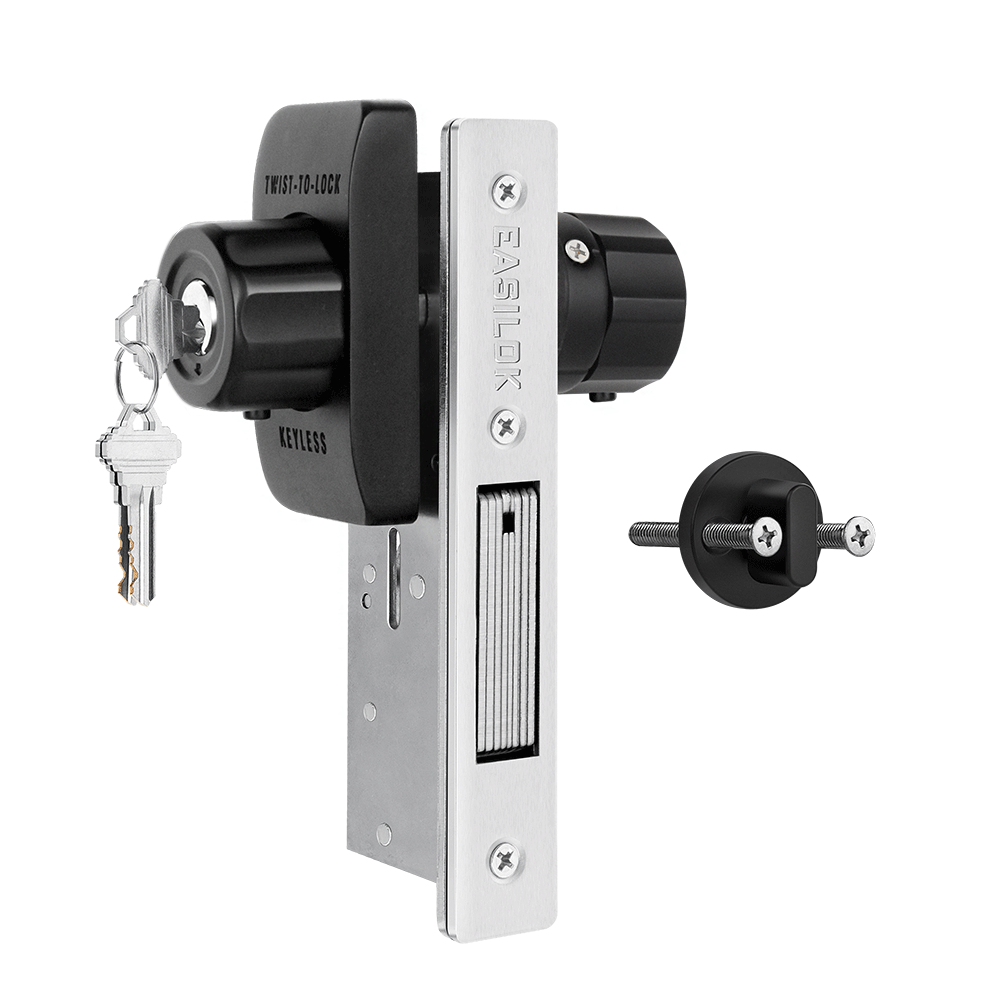 EASILOK SM11 - the ONLY Storefront Door Lock Keyless(Mechanism-Based) replacing the Adams Rite mortise directly