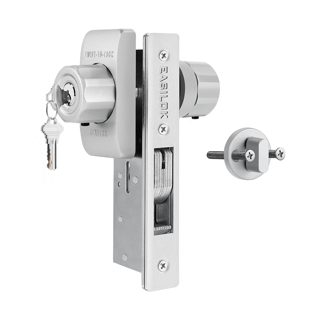 EASILOK SM11 - the ONLY Storefront Door Lock Keyless(Mechanism-Based) replacing the Adams Rite mortise directly