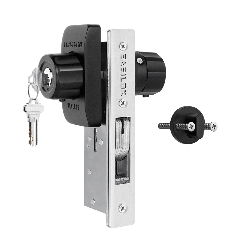 EASILOK SM11 - the ONLY Storefront Door Lock Keyless(Mechanism-Based) replacing the Adams Rite mortise directly