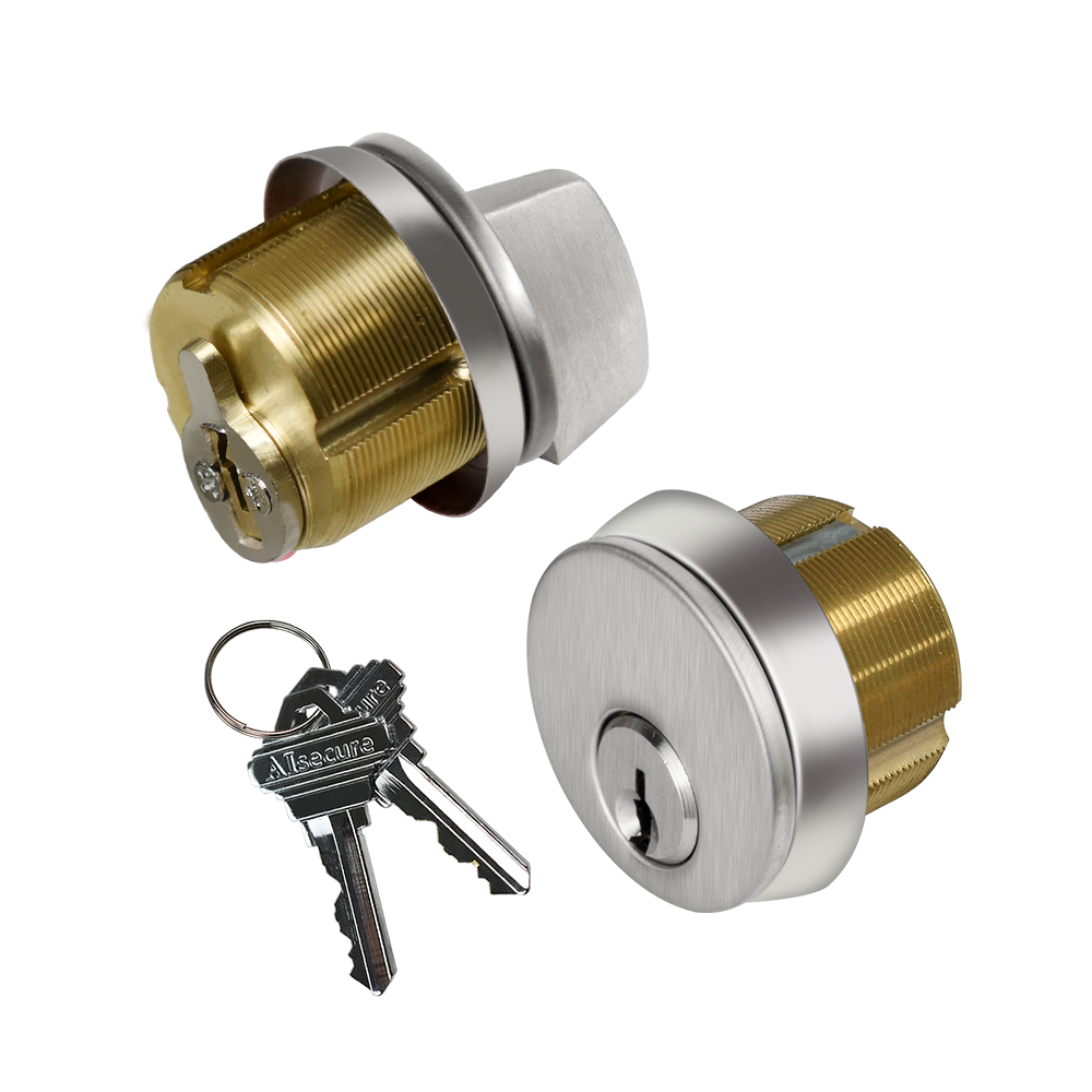 EASILOK Brass Storefront Door Commercial Mortise Lock Cylinder