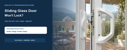 Sliding Glass Door Won't Lock: Handle, Mortise, or Keeper?