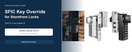 SFIC Key Override for Storefront Door Locks: Core, Keyway, Pin Count, and Model Selection
