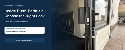 What Lock Do I Need for a Storefront Door with an Inside Push Paddle?