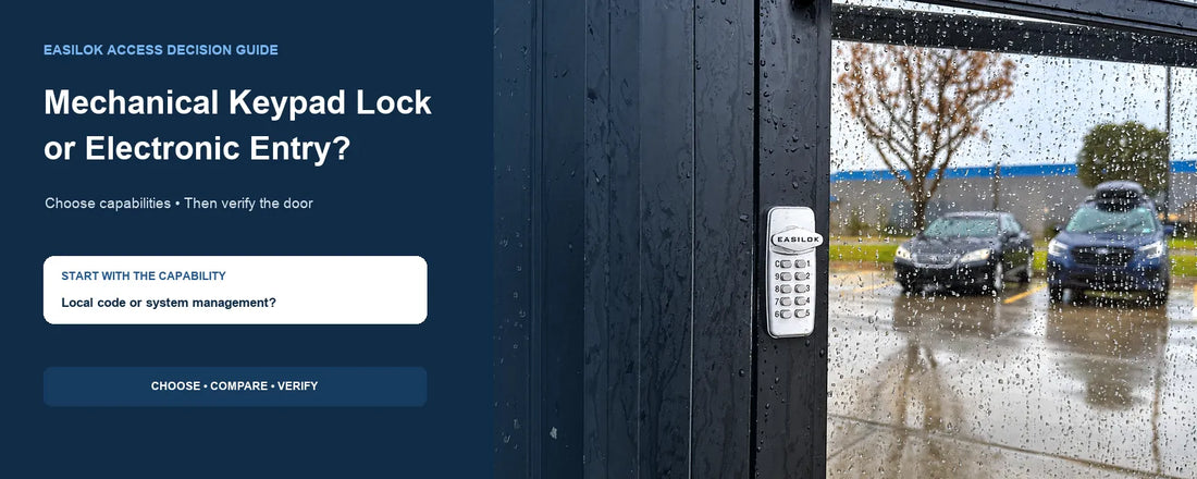 Should I Choose a Mechanical Keypad Lock or an Electronic Keyless Entry System for My Storefront?