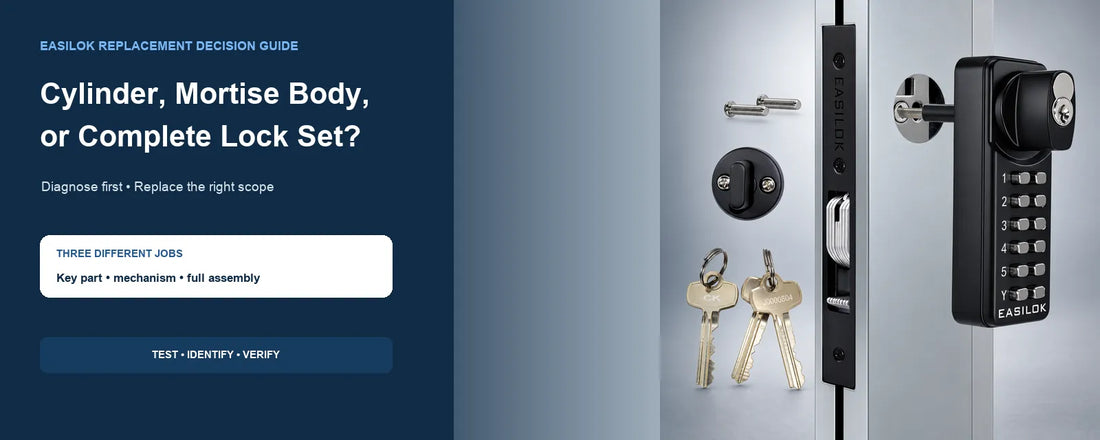 Do I Need to Replace the Cylinder, Mortise Lock, or Entire Commercial Door Lock Set?