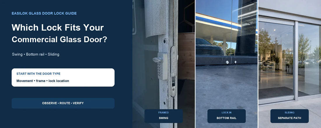 What Lock Do I Need for a Commercial Glass Door—Does It Slide, Swing, or Lock at the Bottom?