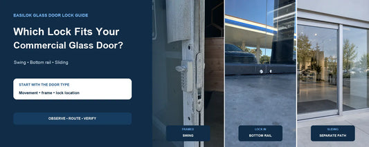 What Lock for a Commercial Glass Door? Slide, Swing, or Bottom