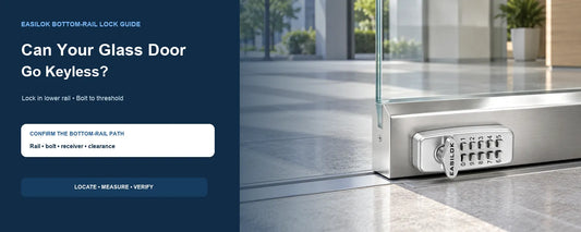 Glass Door With a Bottom Lock: Can I Make It Keyless?