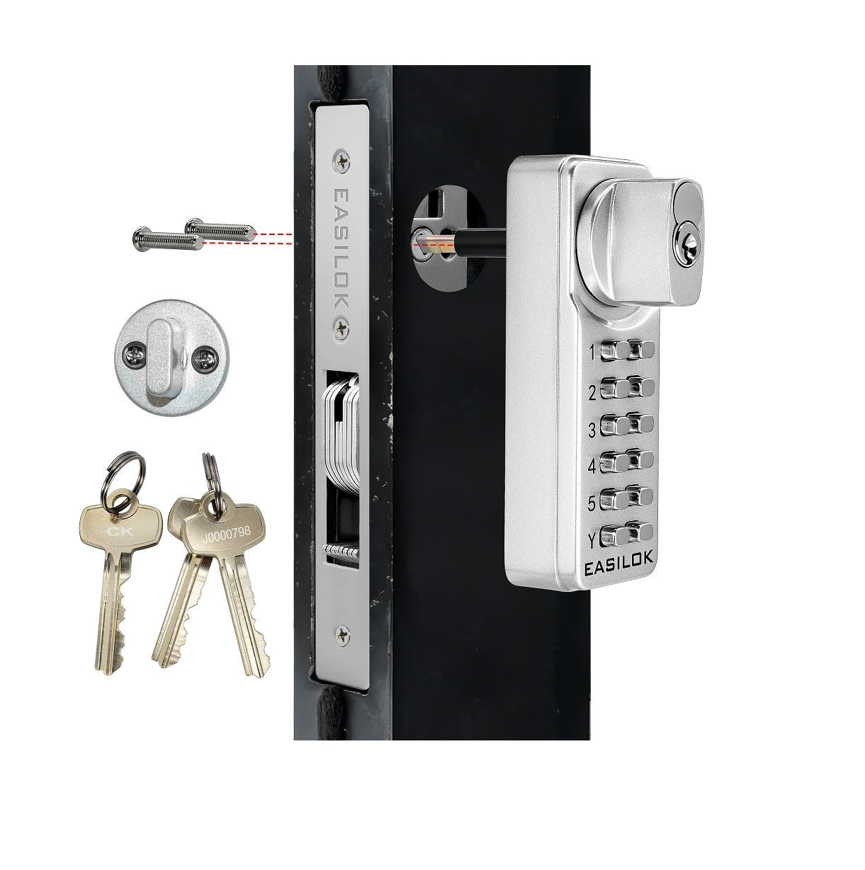 EASILOK SK1850S(sfic): The Only Drill-Free Combination Keyless