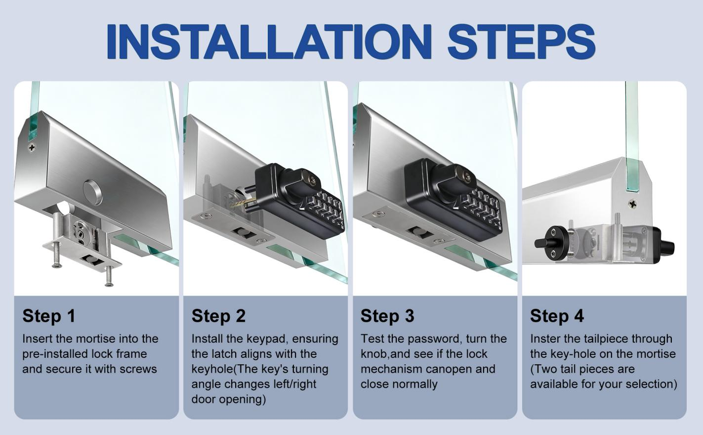 SK777S(sfic):  World’s Only Keyless Bottom Rail Lock SK777S(sfic) | SFIC Key Override | No-Drill Replacement for CRL 777S, FHC R777, ILCO BRL | Professional Grade Mechanical Storefront Security
