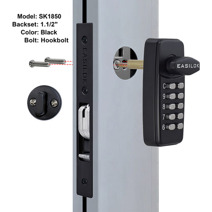 EASILOK SK1850：Keyless Keypad Storefront Door Lock, Replacement for Adams Rite with Drilling Free by DIY installation
