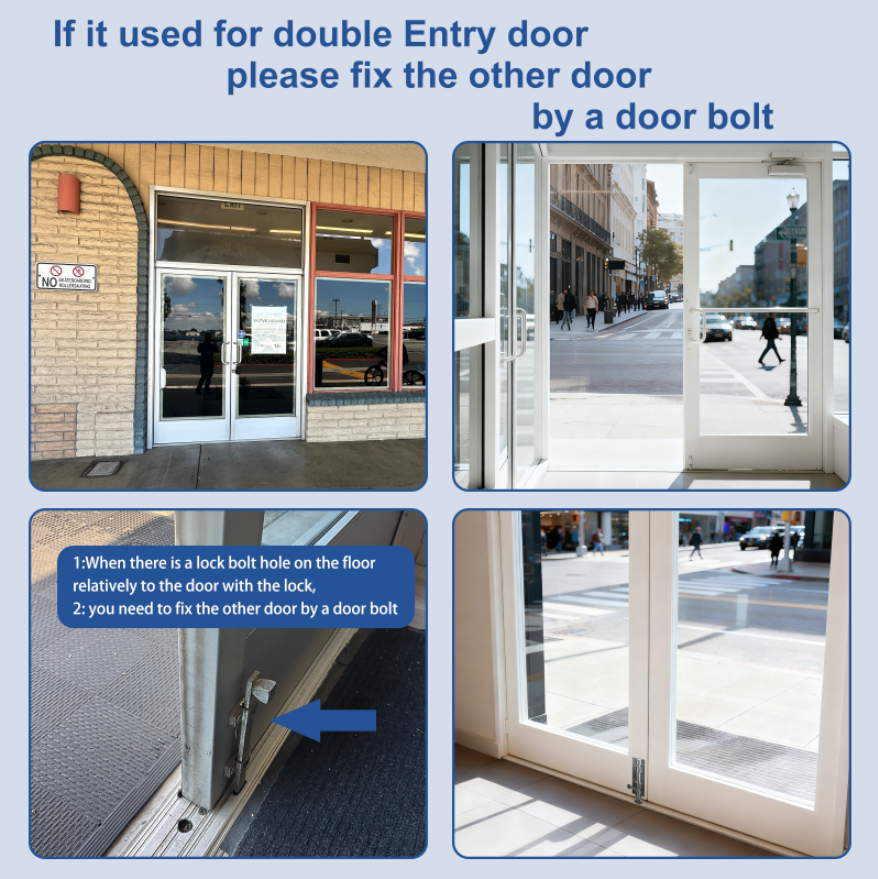 EASILOK SK1850S(sfic): The Only Drill-Free Combination Keyless Storefront Door Lock with SFIC Key Override & DIY Installation in The World