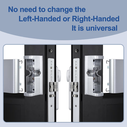 EASILOK  SK4510S(sfic): Universal Handing Mechanical Keyless Storefront Door Deadlatch | SFIC Key Override | Drill-Free DIY Adams Rite 4510S Replacement with Push Paddle 1.1/8" 31/32" - Black