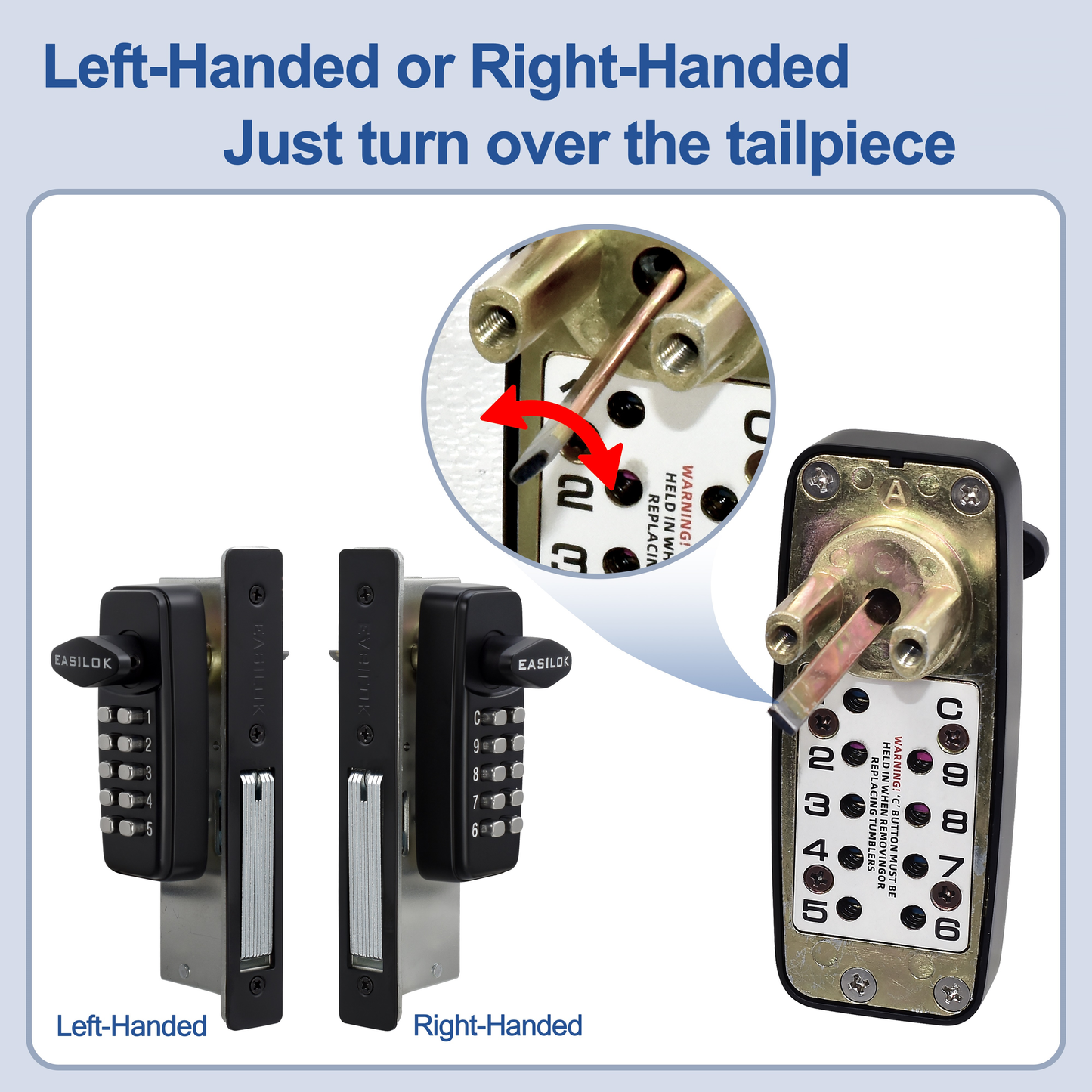 EASILOK--SK11 Plus : 100% keyless keypad Storefront Door Lock, 100% compatibly replacing the Adams Rite MS1850 series mortise,DIY installation with DRILL FREE