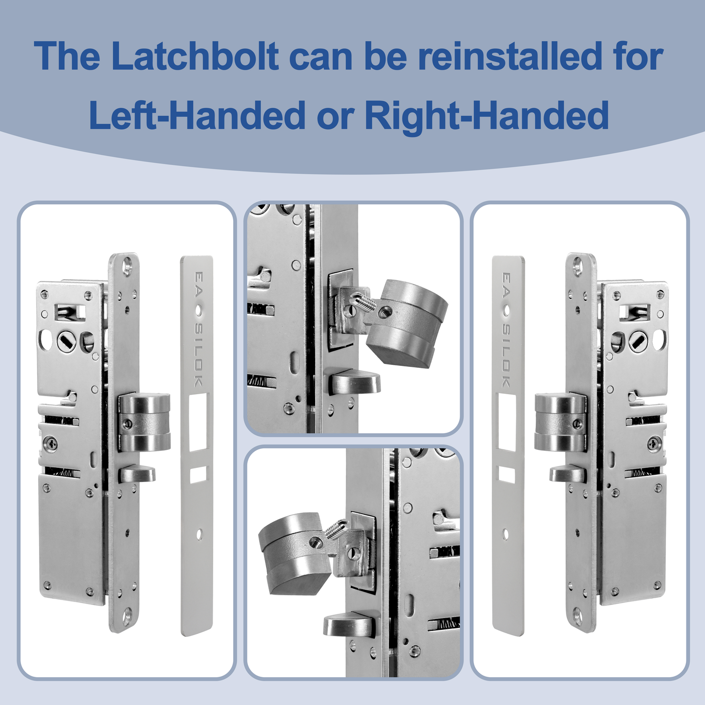 EASILOK SK4510: Keyless Storefront Deadlatch - Patented Non-Handed Mechanical Lock | Direct Adams Rite 4510 Replacement | Heavy-Duty DIY Security for US Narrow Stile Aluminum Doors