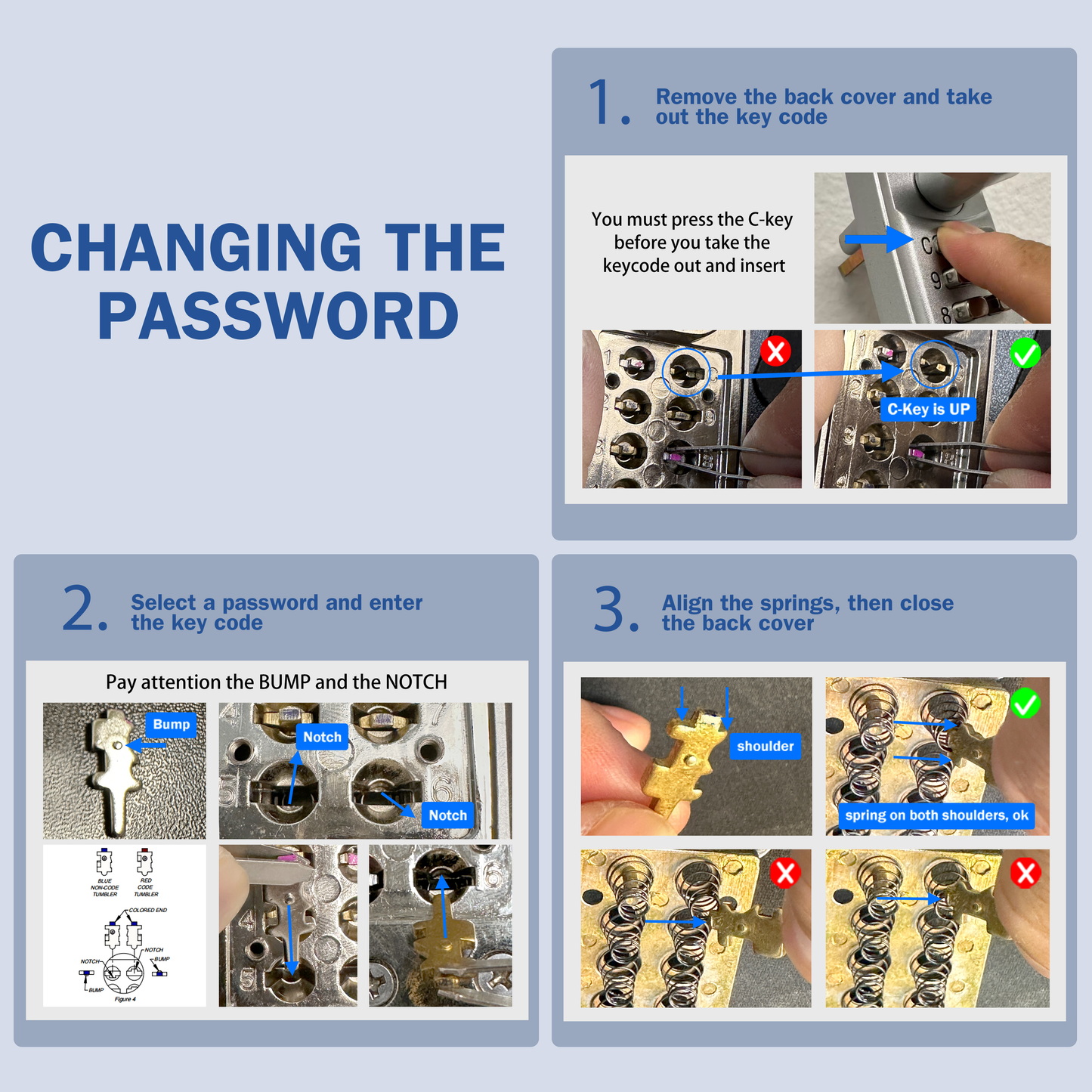 EASILOK SK4510: Keyless Storefront Deadlatch - Patented Non-Handed Mechanical Lock | Direct Adams Rite 4510 Replacement | Heavy-Duty DIY Security for US Narrow Stile Aluminum Doors