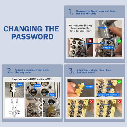 EASILOK SK4510: Keyless Storefront Deadlatch - Patented Non-Handed Mechanical Lock | Direct Adams Rite 4510 Replacement | Heavy-Duty DIY Security for US Narrow Stile Aluminum Doors