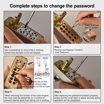 EASILOK SK1850：Keyless Keypad Storefront Door Lock, Replacement for Adams Rite with Drilling Free by DIY installation