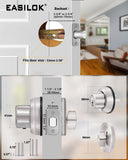 EASILOK A3 Deadbolt Lock, Twist-to-Lock Keyless  Single Cylinder Deadbolt Door Lock with Anti-Mislock Button for Front Door Apartment