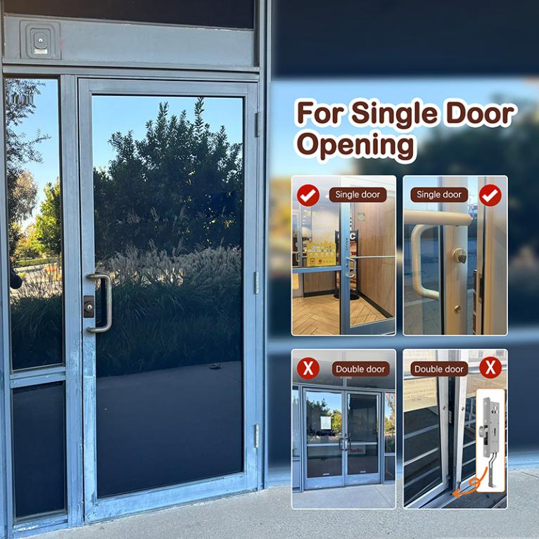 EASILOK SM1850 Mechanical Storefront Door Lock - Patented Twist-to-Lock Keyless  with No key No code- Absolute Owner Control - Drill-Free DIY Replacement for Adams Rite MS1850S - 100% Reliability