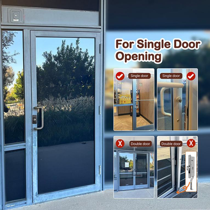 EASILOK SM1850 Mechanical Storefront Door Lock - Patented Twist-to-Lock Keyless  with No key No code- Absolute Owner Control - Drill-Free DIY Replacement for Adams Rite MS1850S - 100% Reliability