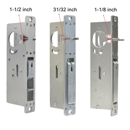 Storefront Deadbolt with  double  Cylinders in Black Finish ,Swing Deadbolt ,1.1/8"
