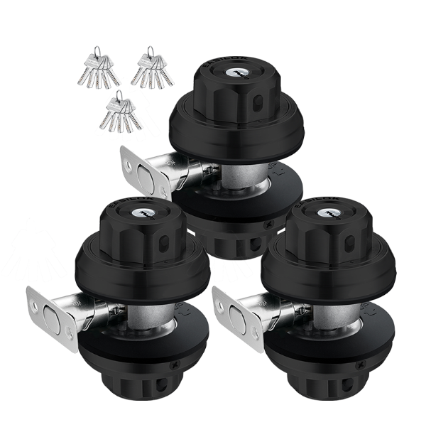 E2  Deadbolt 3 Packs Black +5 lock cylinders custom made