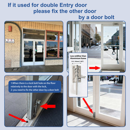EASILOK SK1850：Keyless Keypad Storefront Door Lock, Replacement for Adams Rite with Drilling Free by DIY installation