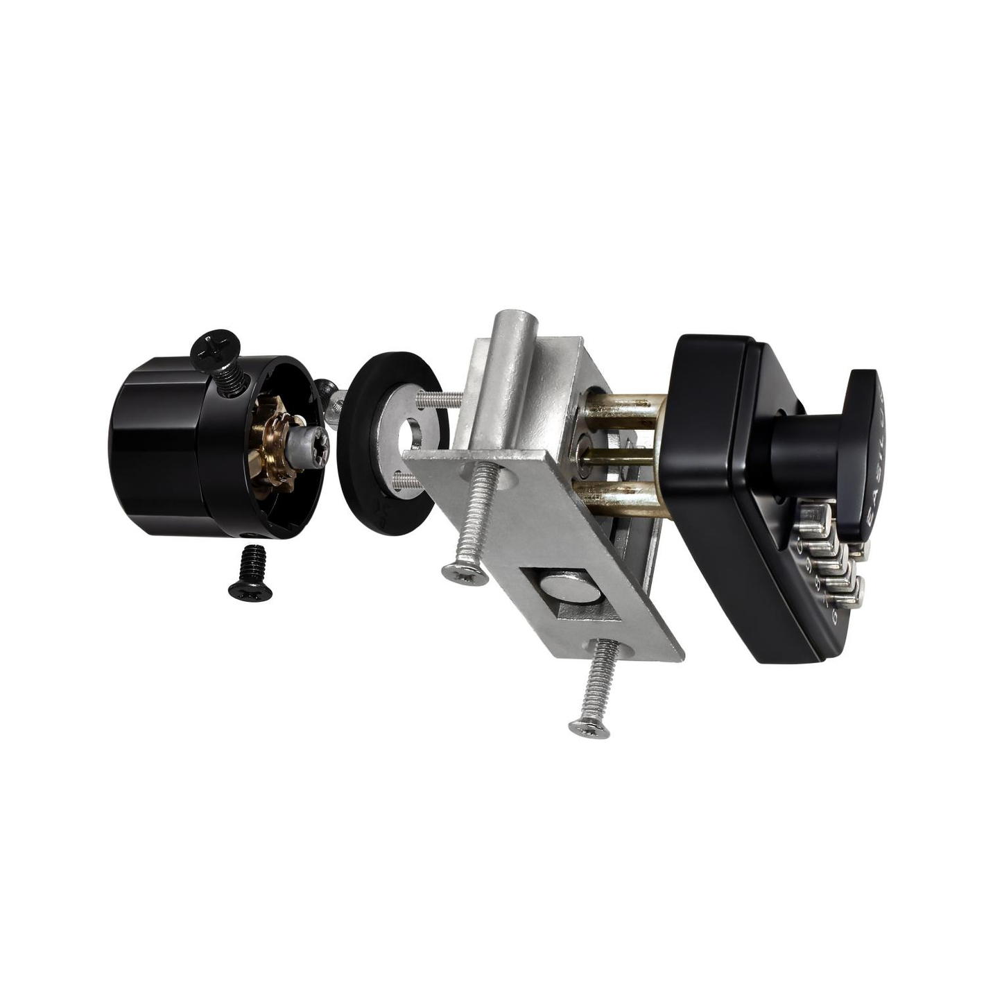 SK777: World's only Drill-Free Keyless Bottom Rail Lock SK777 for herculite stile doors| direct Replace the CRL 777S, FHC R777, ILCO BRL | 100% Mechanical Smart Storefront Security | For Pros & Door Manufacturers Silver