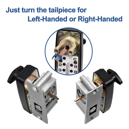 SK777: World's only Drill-Free Keyless Bottom Rail Lock SK777 for herculite stile doors| direct Replace the CRL 777S, FHC R777, ILCO BRL | 100% Mechanical Smart Storefront Security | For Pros & Door Manufacturers Silver