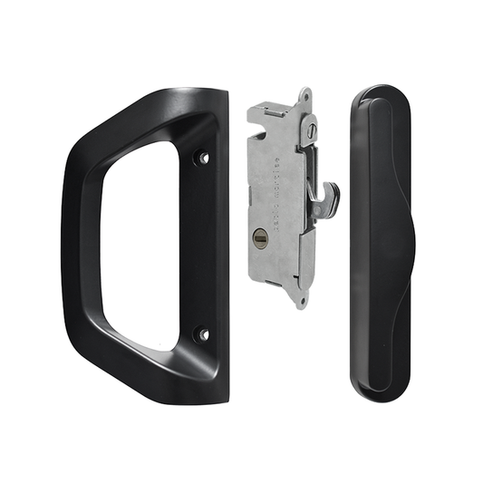 EASILOK A10--Sliding Door Lock solve the installation of the thumb turn - Black - Non-Keyed