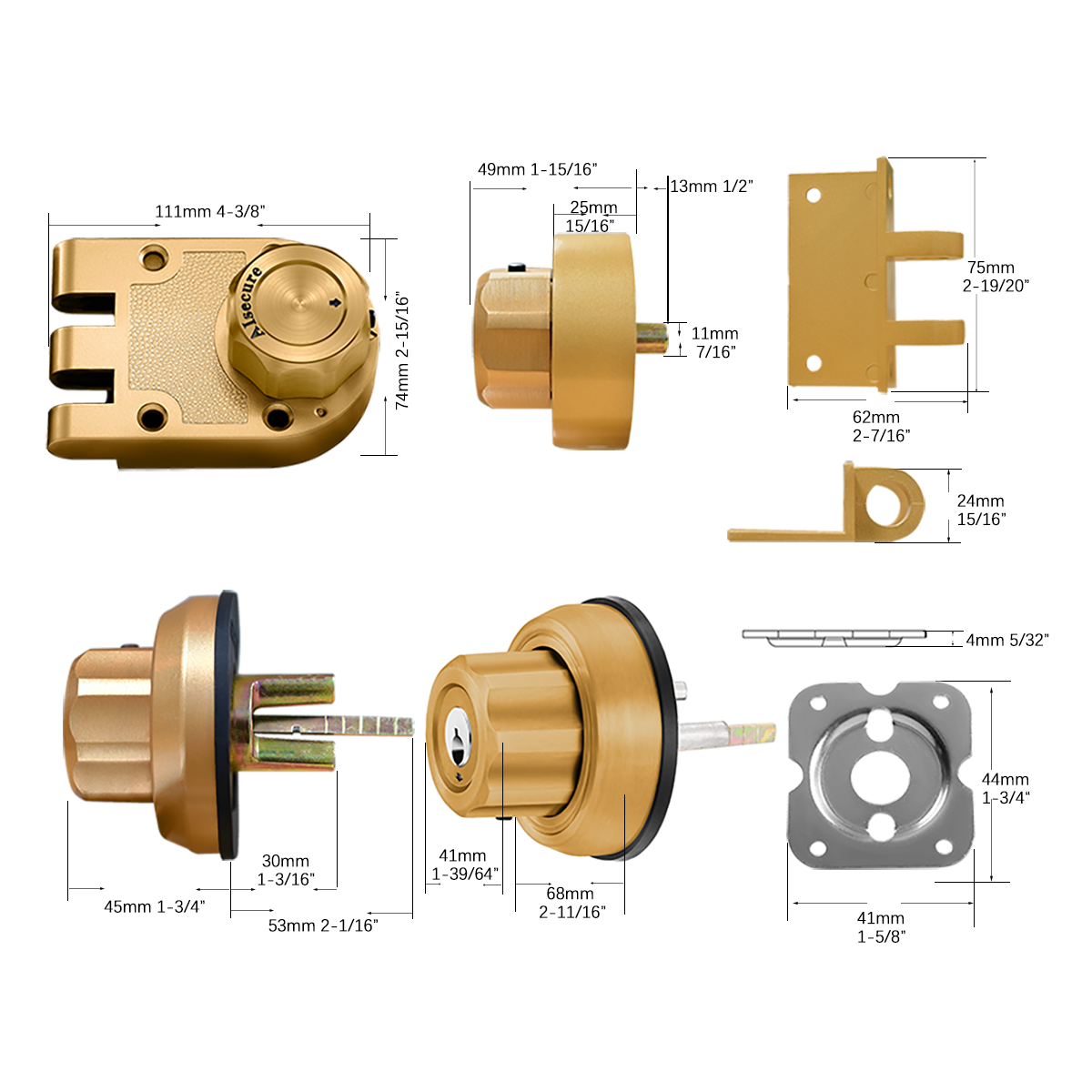 Easilok E9 Jimmy Proof Deadbolt