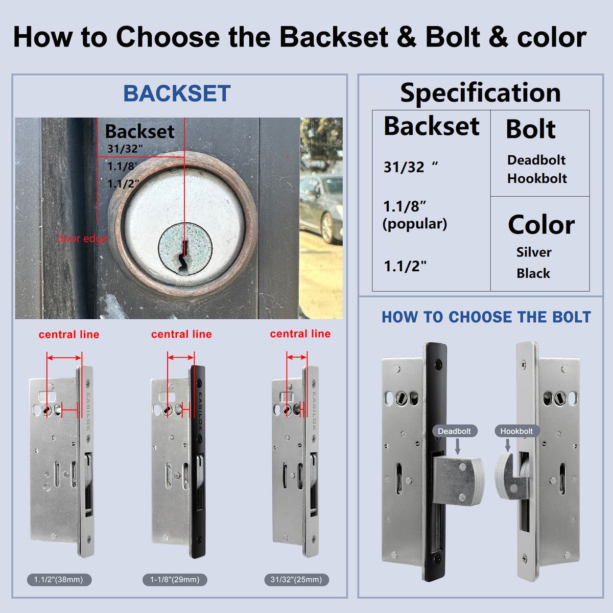 EASILOK SK1850S(sfic): The Only Drill-Free Combination Keyless Storefront Door Lock with SFIC Key Override & DIY Installation cross-patented in the World