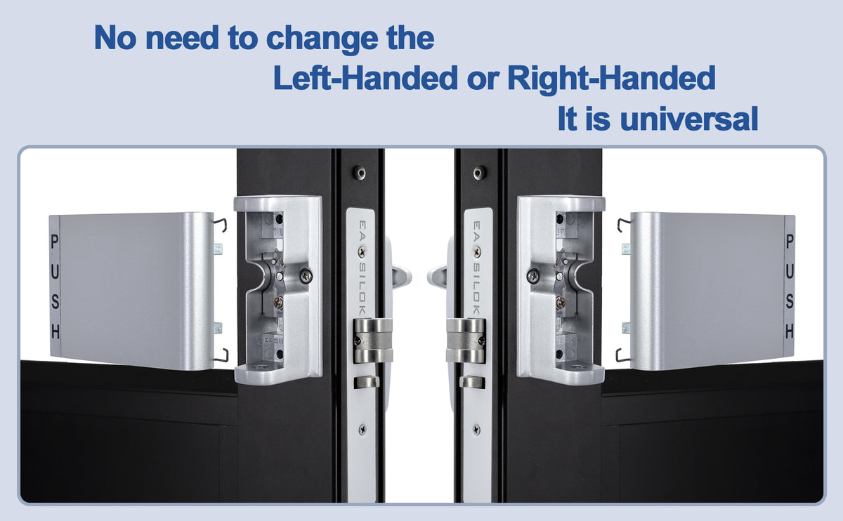 EASILOK SK4510: Keyless Storefront Deadlatch,Non-Handed Mechanical Lock | Direct Adams Rite 4510 Replacement | Heavy-Duty DIY Security for US Narrow Stile Aluminum Doors 31/32"-Black cross-patented