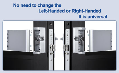 EASILOK SK4510: Keyless Storefront Deadlatch,Non-Handed Mechanical Lock | Direct Adams Rite 4510 Replacement | Heavy-Duty DIY Security for US Narrow Stile Aluminum Doors 31/32"-Black cross-patented