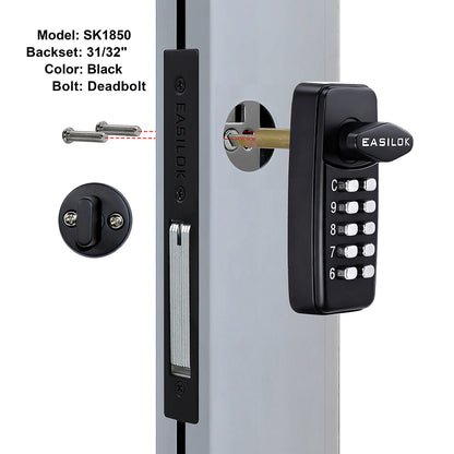 EASILOK SK1850：Keyless Keypad Storefront Door Lock, Replacement for Adams Rite with Drilling Free by DIY installation