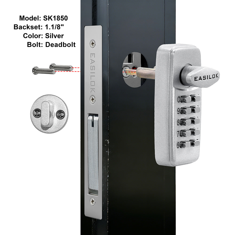 EASILOK SK1850：Keyless Keypad Storefront Door Lock, Replacement for Adams Rite with Drilling Free by DIY installation