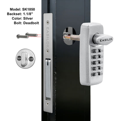 EASILOK SK1850：Keyless Keypad Storefront Door Lock, Replacement for Adams Rite with Drilling Free by DIY installation