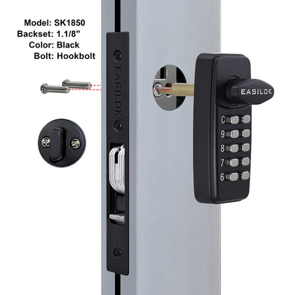 EASILOK SK1850：Keyless Keypad Storefront Door Lock, Replacement for Adams Rite with Drilling Free by DIY installation