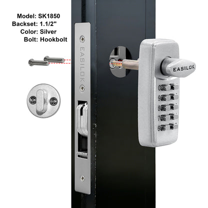 EASILOK SK1850：Keyless Keypad Storefront Door Lock, Replacement for Adams Rite with Drilling Free by DIY installation