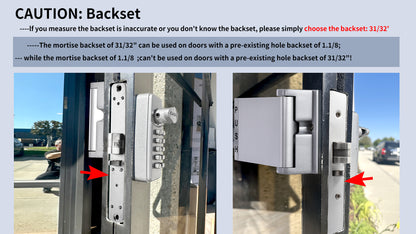 EASILOK SK4510: Keyless Storefront Deadlatch,Non-Handed Mechanical Lock | Direct Adams Rite 4510 Replacement | Heavy-Duty DIY Security for US Narrow Stile Aluminum Doors 31/32"-Black cross-patented