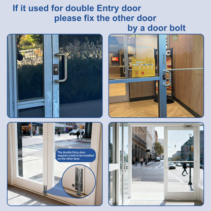 EASILOK SM1850 Mechanical Storefront Door Lock - Patented Twist-to-Lock Keyless  with No key No code- Absolute Owner Control - Drill-Free DIY Replacement for Adams Rite MS1850S - 100% Reliability