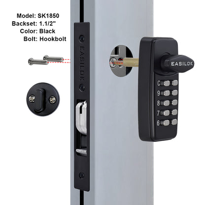 EASILOK SK1850：Keyless Keypad Storefront Door Lock, Replacement for Adams Rite with Drilling Free by DIY installation