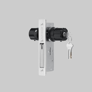 Alsecure A5 Storefront Door Locks Keyed Alike Combo, Backset 1-31/32'' (25mm) , 1-1/8'' (29mm), Commerical Deadbolt Mortise Lock With Anti-Mislock Button