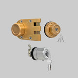 EASILOK Jimmy Proof Lock(A9) & Cabinet Cam Lock (A7) - Key aliked combo , Schlage Keyway