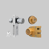 EASILOK Jimmy Proof Lock(A9) & Storefront Door Lock (A5) - Key aliked combo , Schlage Keyway